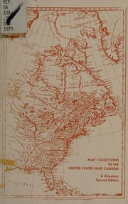Map collections in the United States and Canada; a directory. Cover Image