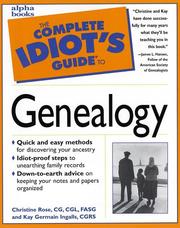 The complete idiot's guide to genealogy  Cover Image