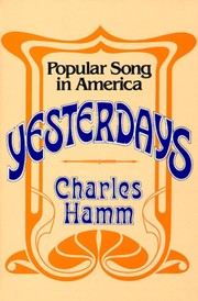 Yesterdays : popular song in America  Cover Image
