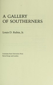 A gallery of Southerners  Cover Image