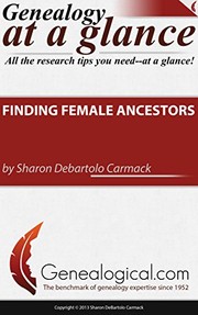 Finding female ancestors  Cover Image