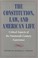 Go to record The Constitution, law, and American life : critical aspect...