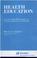 Go to record Health education, an annotated bibliography on lifestyle, ...